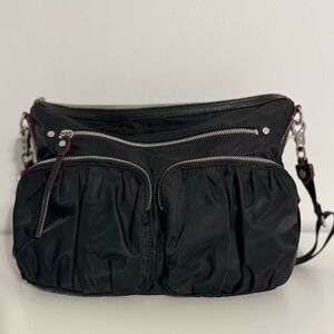 MZ Wallace Black Nylon Shoulder/Crossbody Bag